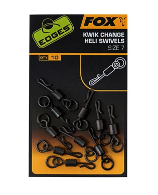 FOX Carp EDGES Kwik Change Heli Swivels #7