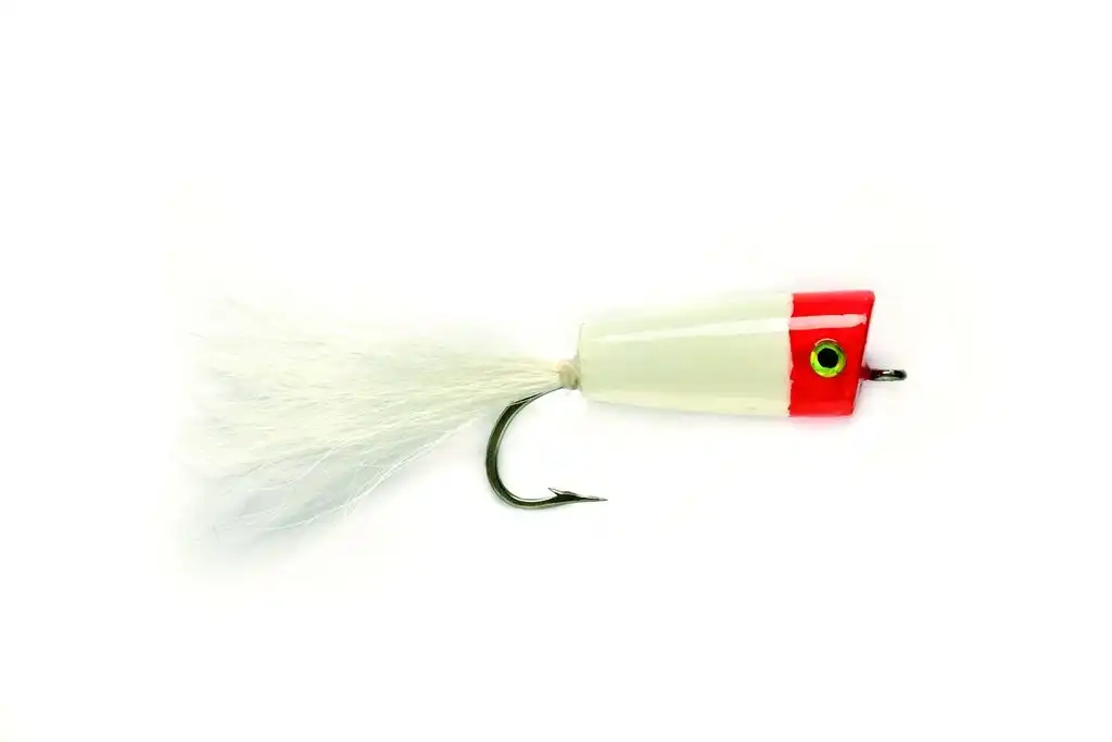 Fulling Mill Skipping Bug #2/0 White Red