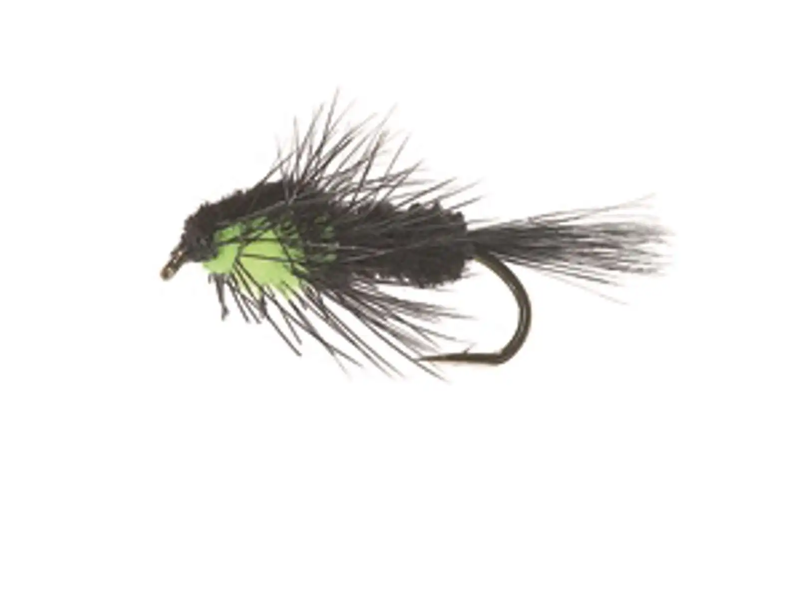 Unique Flies Montana Nymph Black/Fluo Green Daiichi 1710 #10