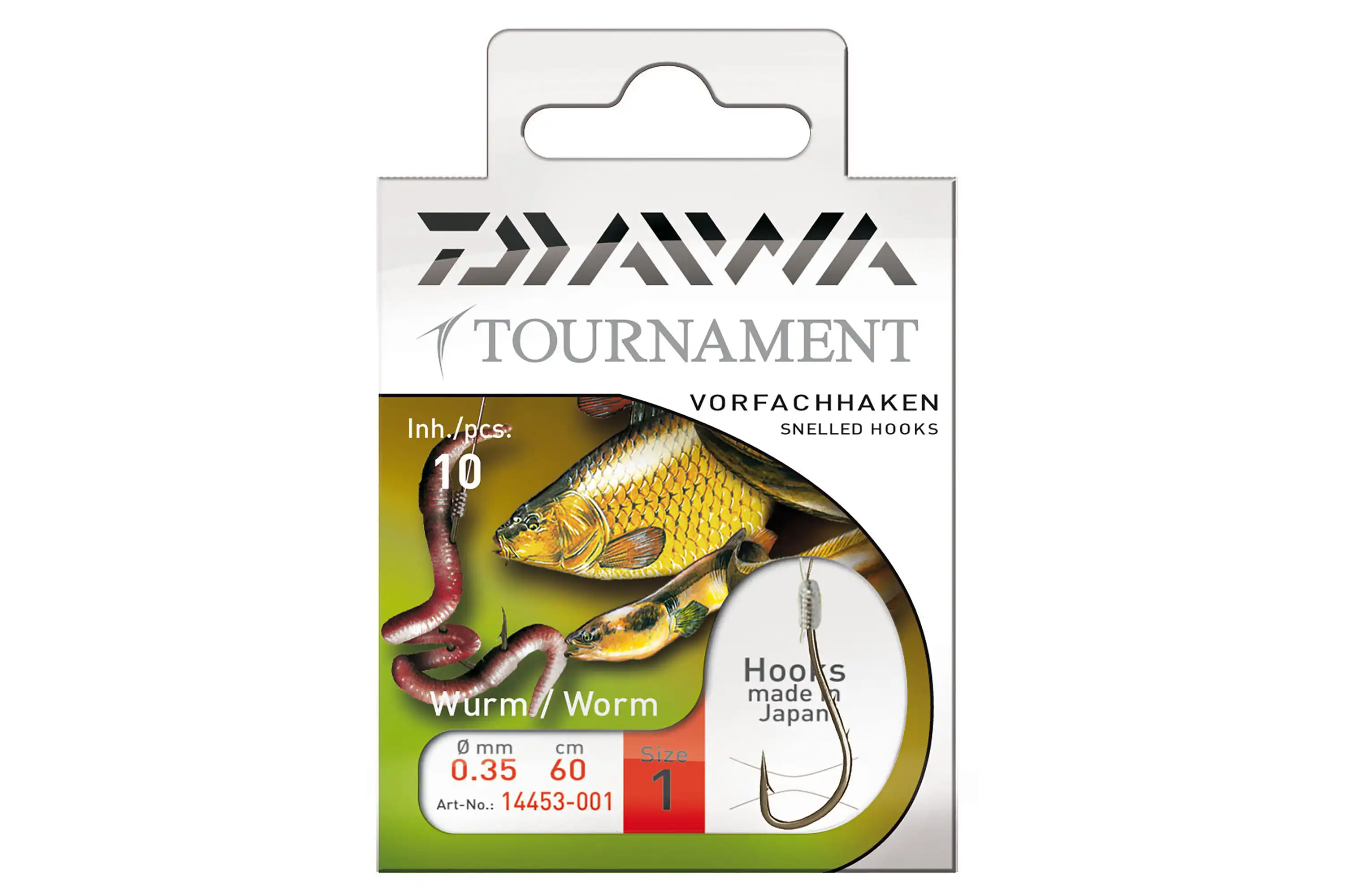 Daiwa Tournament Wurmhaken #1 60cm 0,35mm