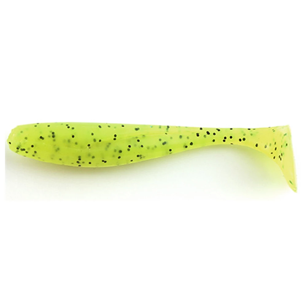 FishUp Wizzle Shad 2" Chartreuse Black