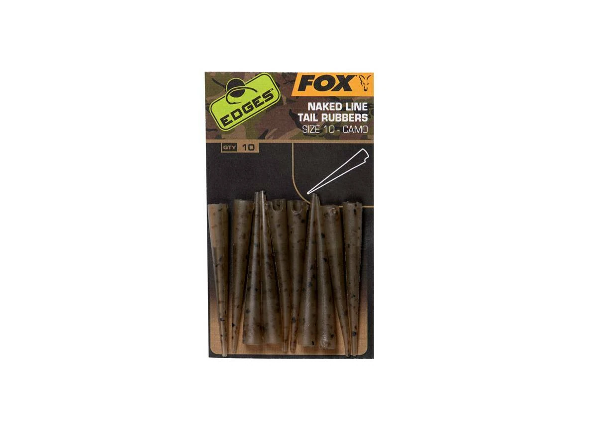 FOX Carp EDGES Camo Naked Line Tail Rubbers #10