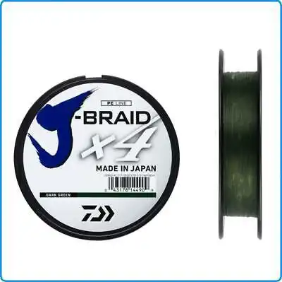 Daiwa J-Braid X4 135m Dark Green 0,13mm 5,9kg
