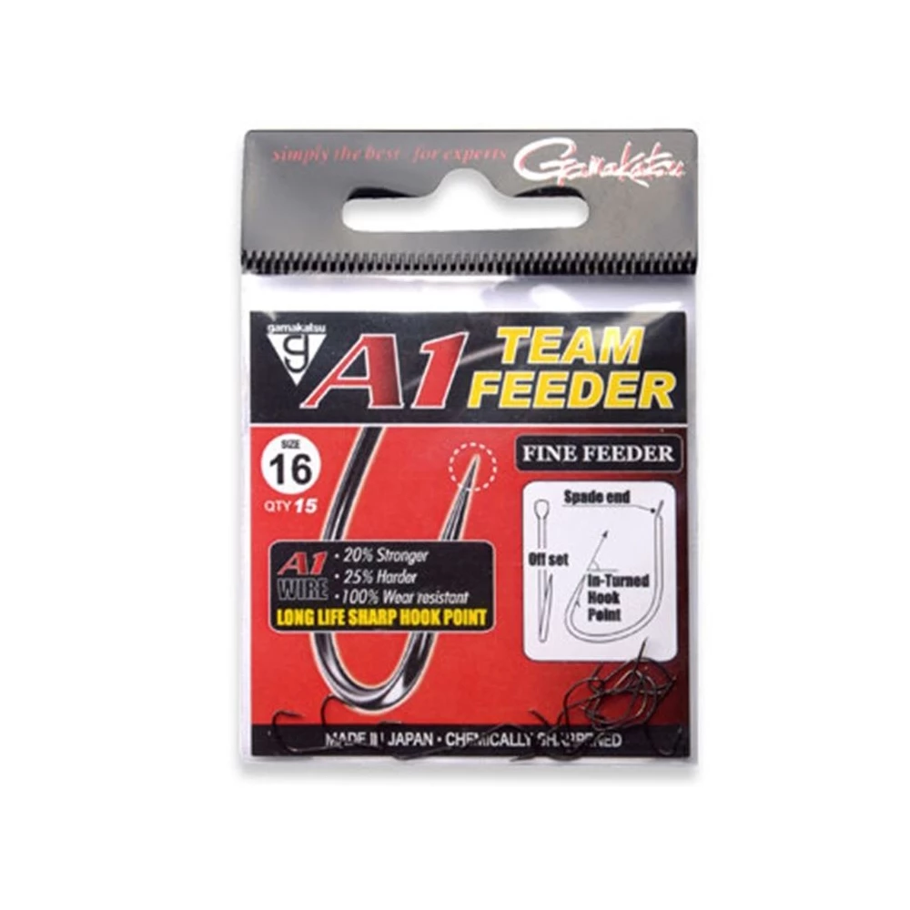 Gamakatsu A1 Team Feeder Fine Feeder Haken #12 100cm 0,14mm