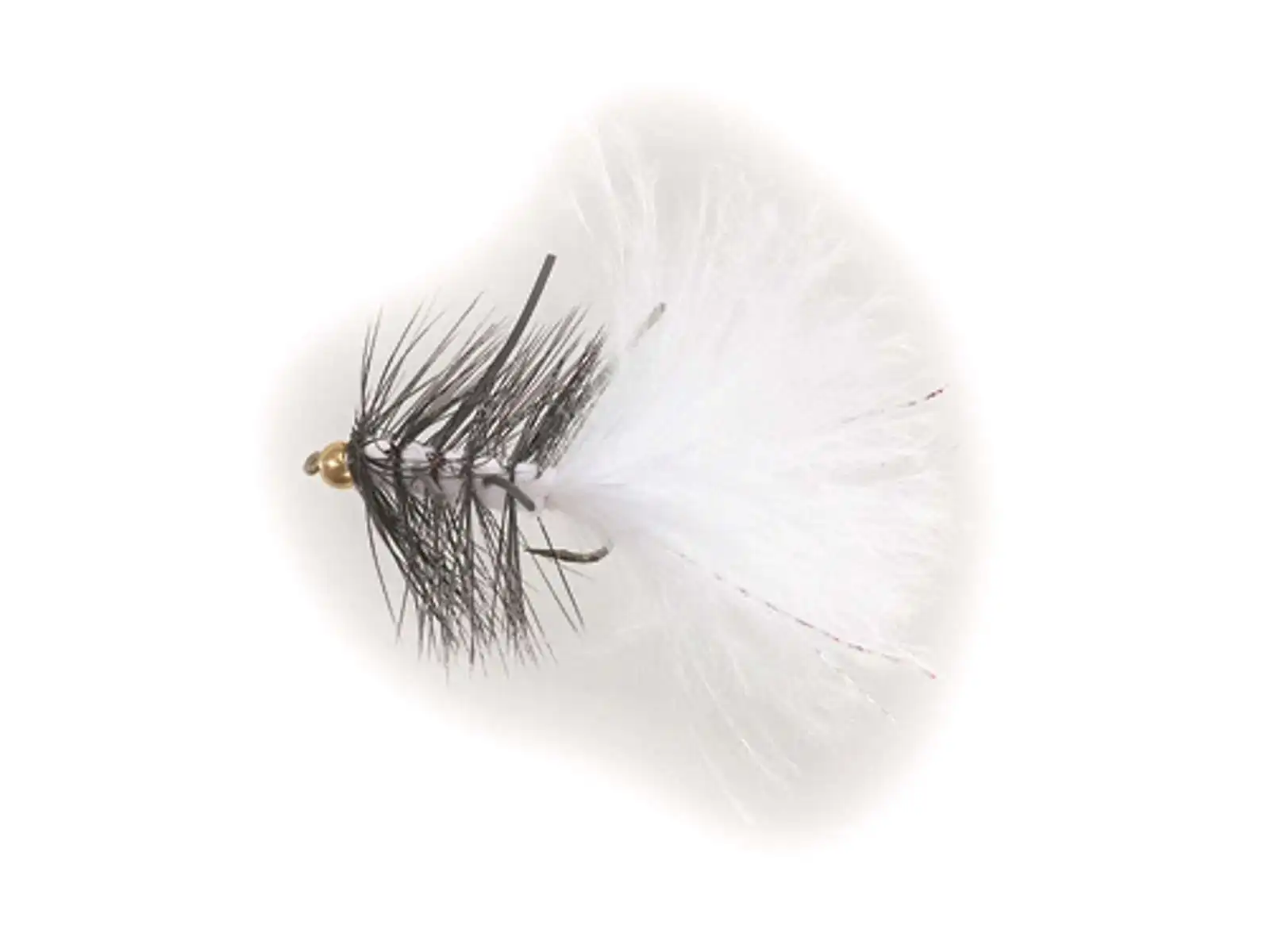 Unique Flies B.H. Rubber Leg Woolly White Daiichi 1720 #8