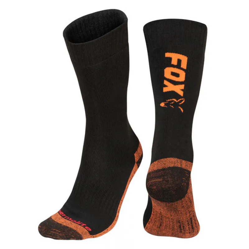 FOX Carp Thermolite Long Sock #40/43 Black/Orange