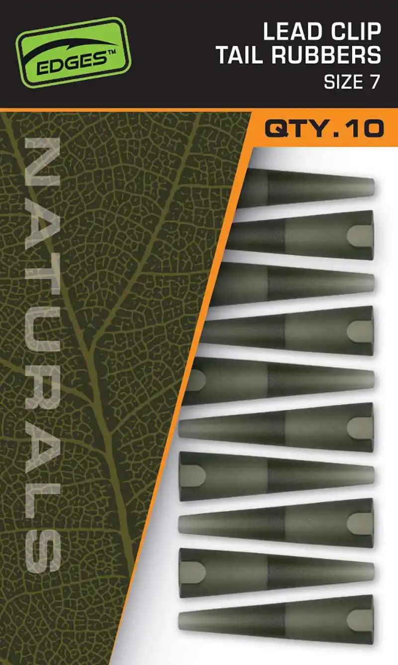 FOX Carp EDGES Naturals Lead Clip Tail Rubbers #7