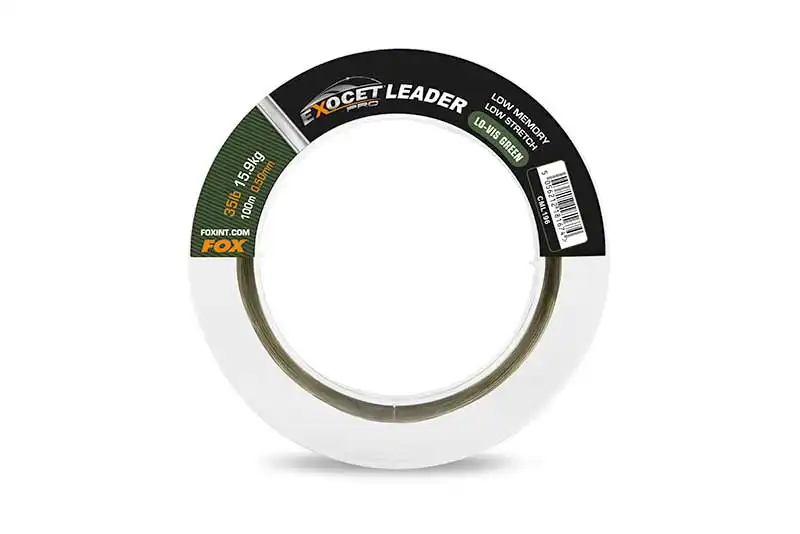 FOX Carp Exocet Pro Leader 100m Low Vis Green 0,50mm