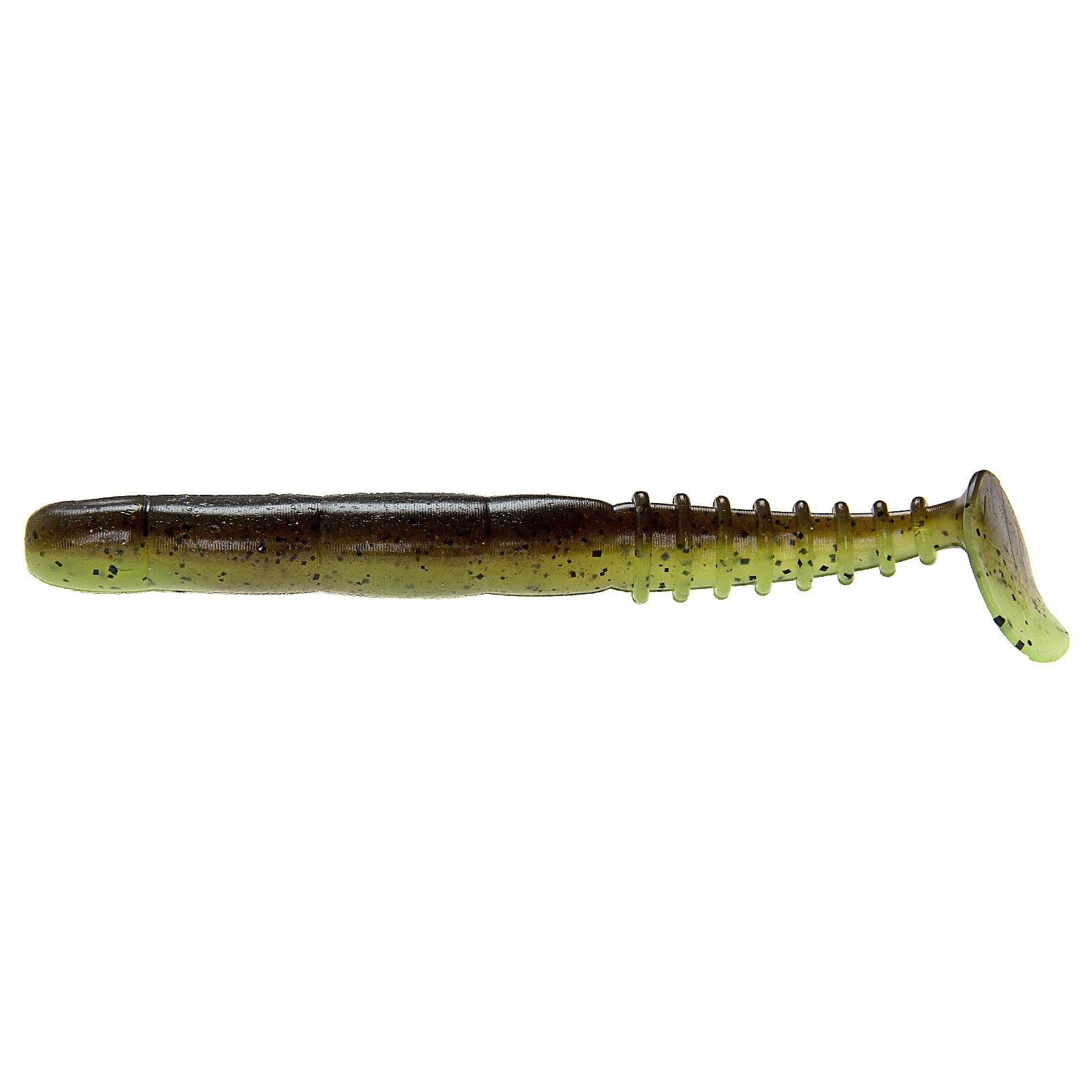 Reins FAT Rockvibe Shad 5" Green Pumpkin Chartreuse