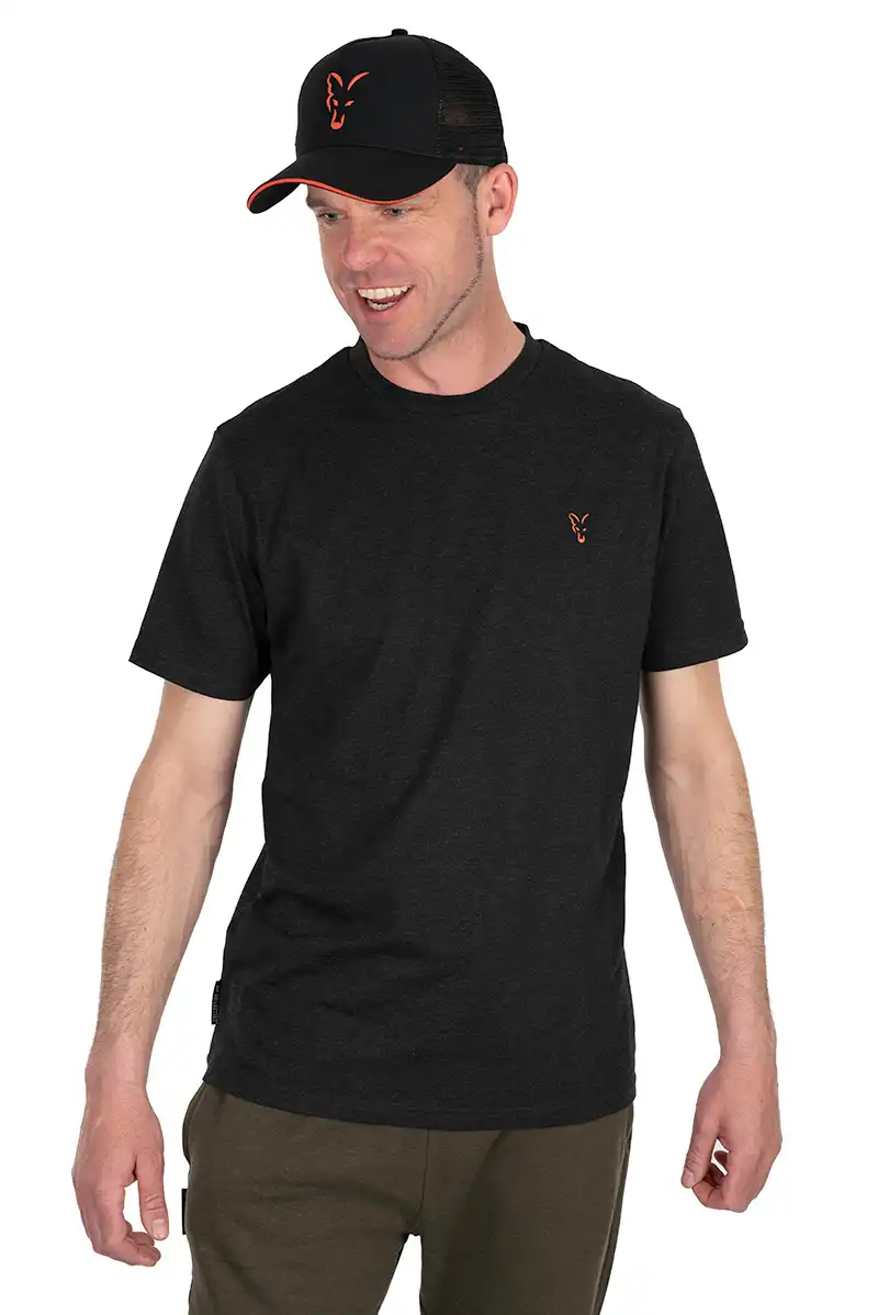 FOX Carp Collection T-Shirt Black/Orange #XXXL