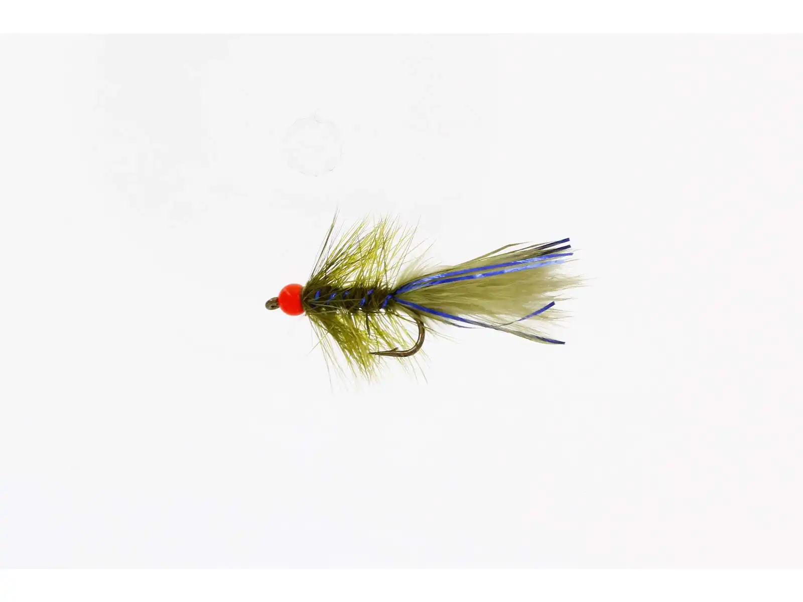 Unique Flies Mininoblers Olive/Fluo Red Daiichi 1560 #10