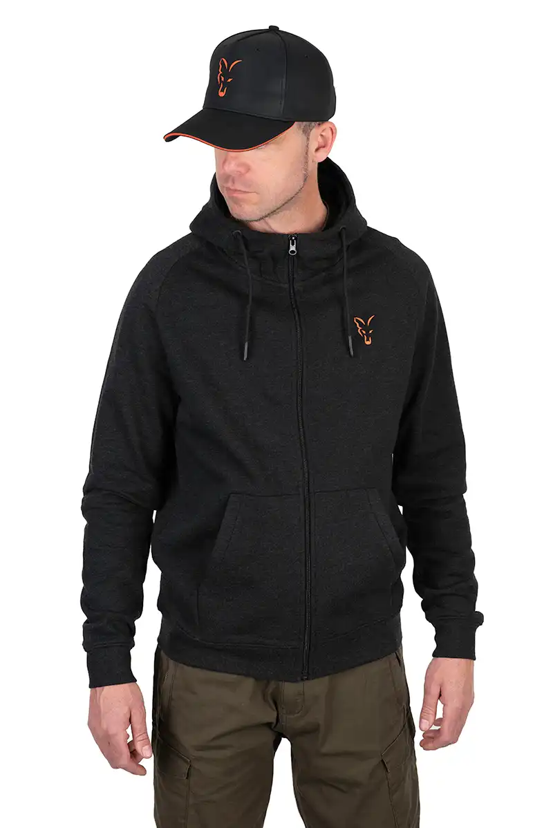 FOX Carp Collection LW Hoody Black/Orange #XXXL