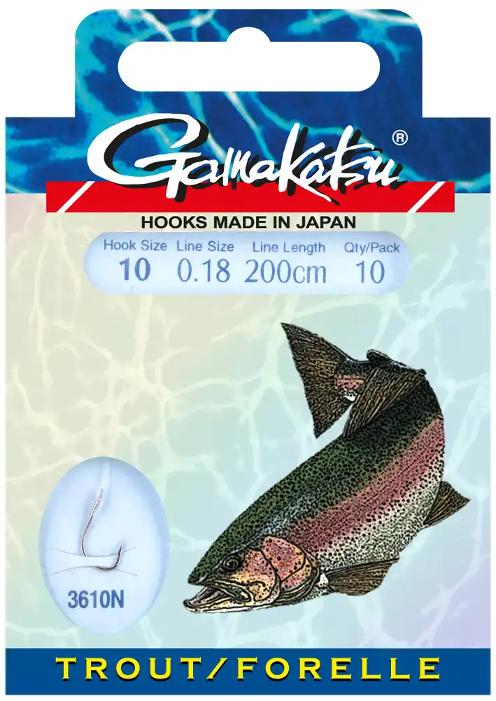 Gamakatsu Booklet Trout 3610N 200cm #6 0,22mm