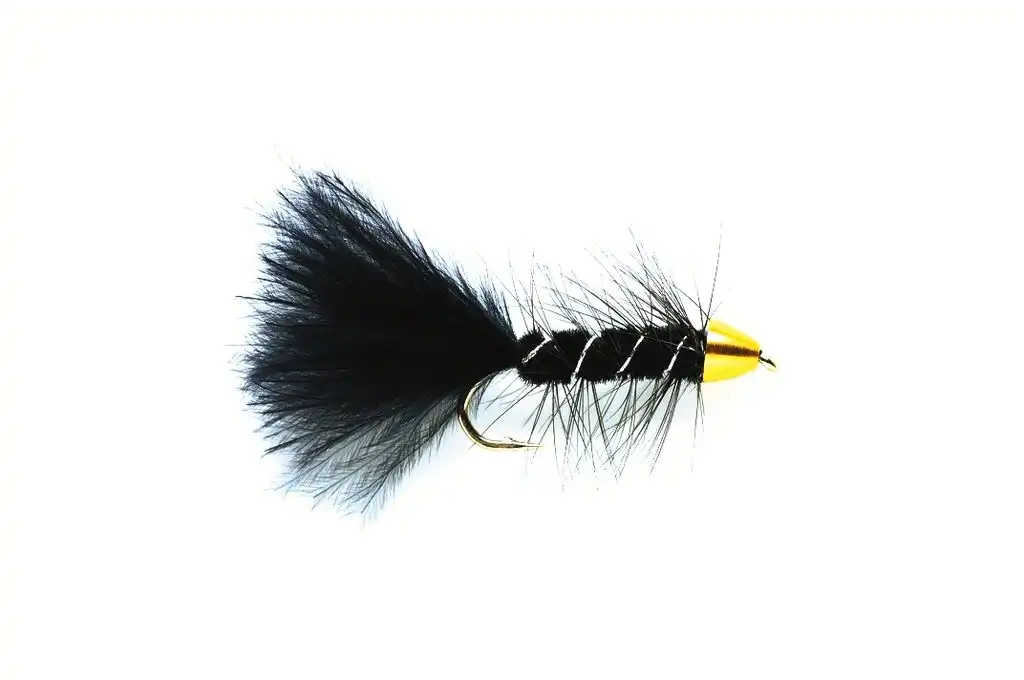 Fulling Mill Golden Bullet Woolly Bugger #10 Black