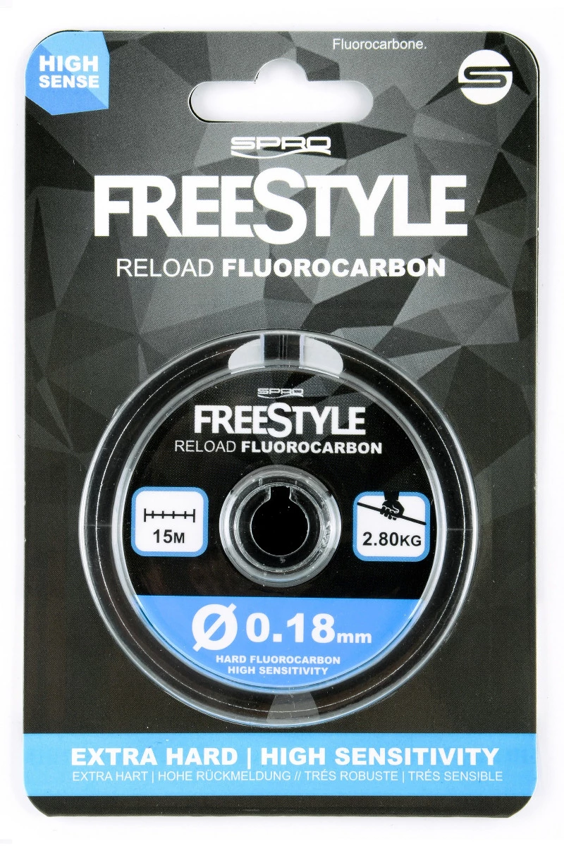 Freestyle Reload Fluorocarbon 15m Clear 0,35mm 7,52kg