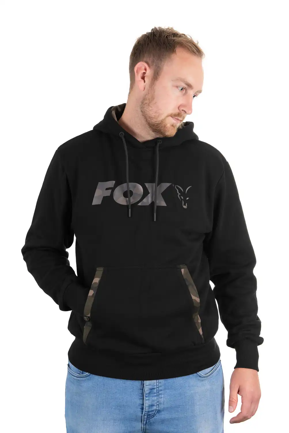 FOX Carp Hoody Black/Camo #S