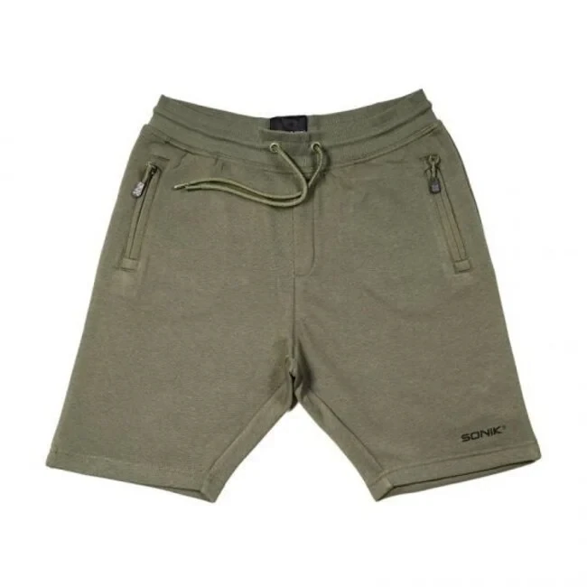 Sonik Green Fleece Shorts #M Green