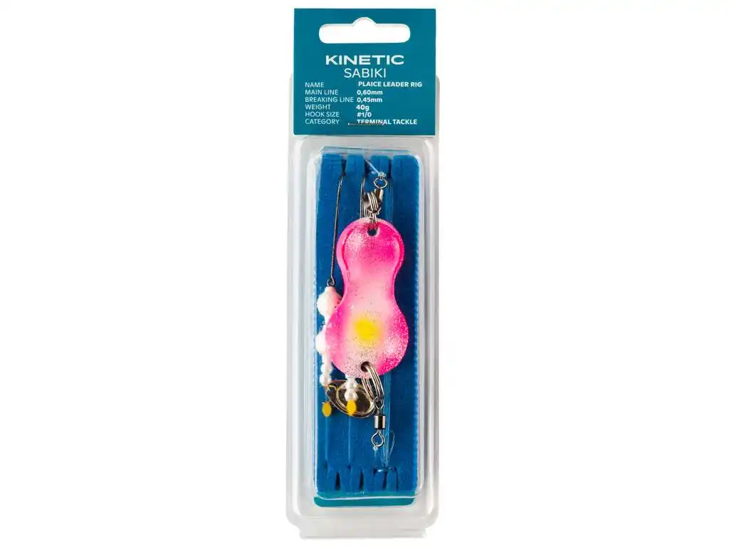 Kinetic Sabiki Plaice Leader #1/0 115cm Kinky Pinky 40g