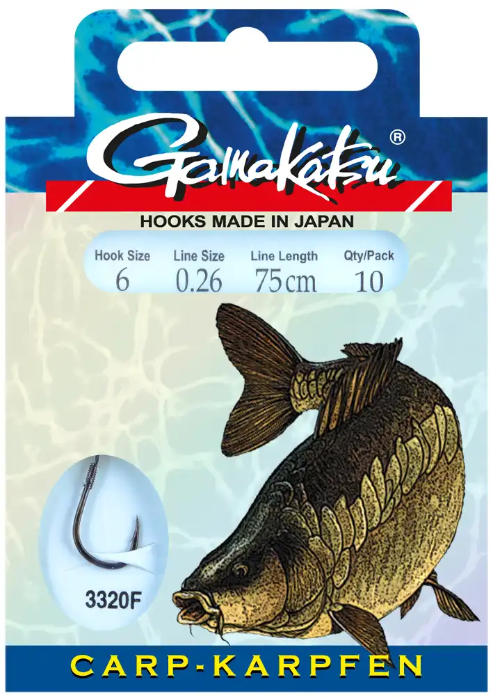 Gamakatsu Booklet Carp 3320F 75cm #1 0,35mm