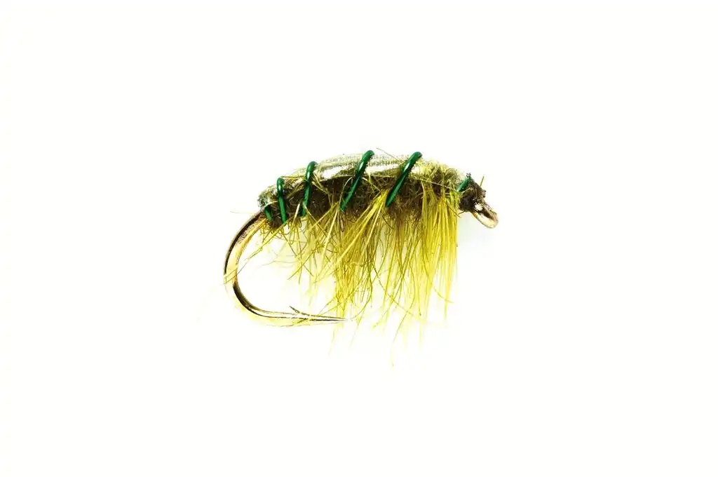 Fulling Mill Weighted Bachflohkrebs #10 Shrimper Olive