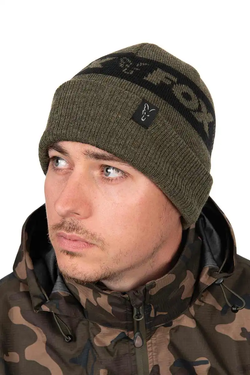 FOX Carp Collection Beanie Hat Green/Black