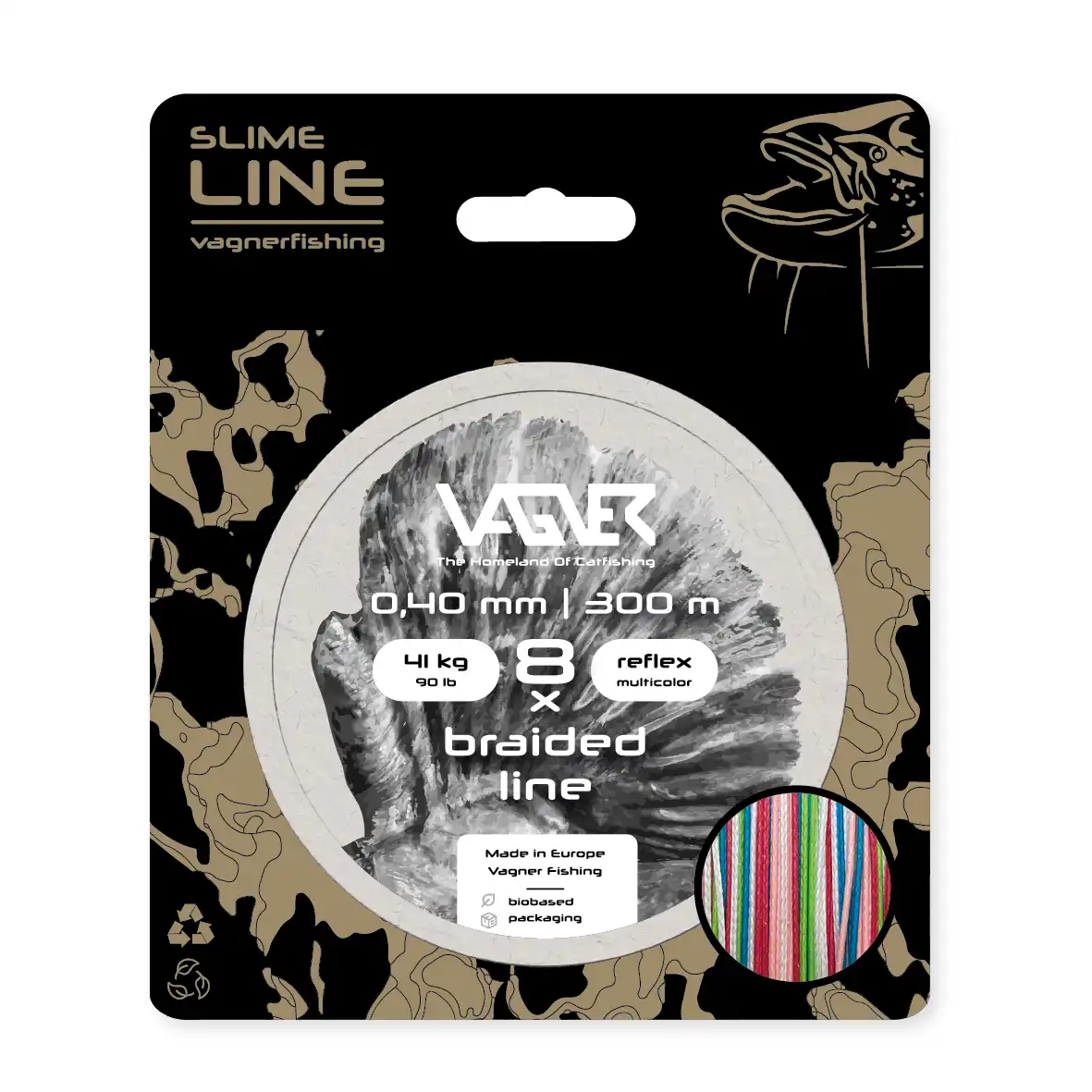 Vagner Braided Line 300m Reflex Multicolor 0,40mm 41kg