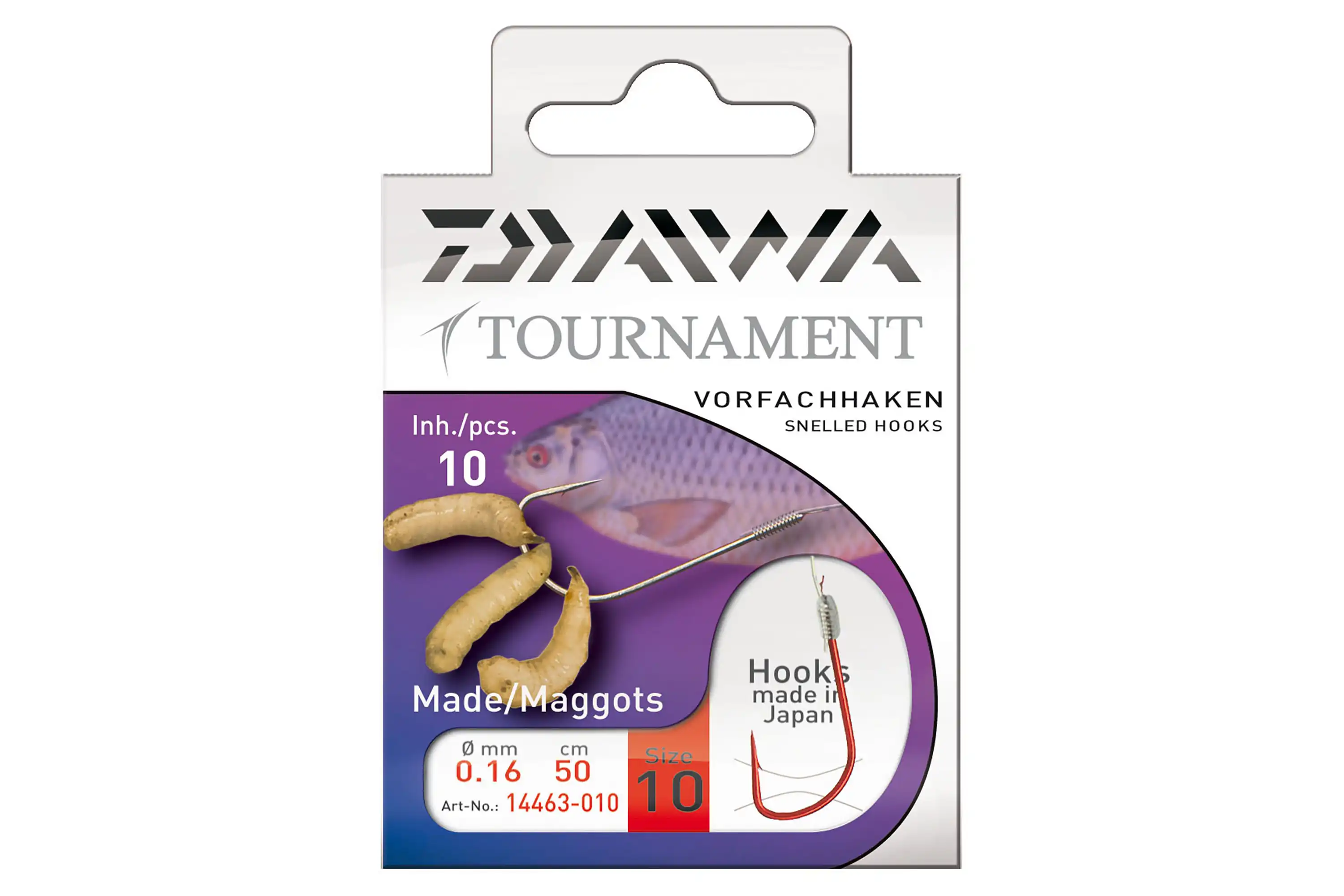 Daiwa Tournament Madenhaken #10 50cm 0,16mm