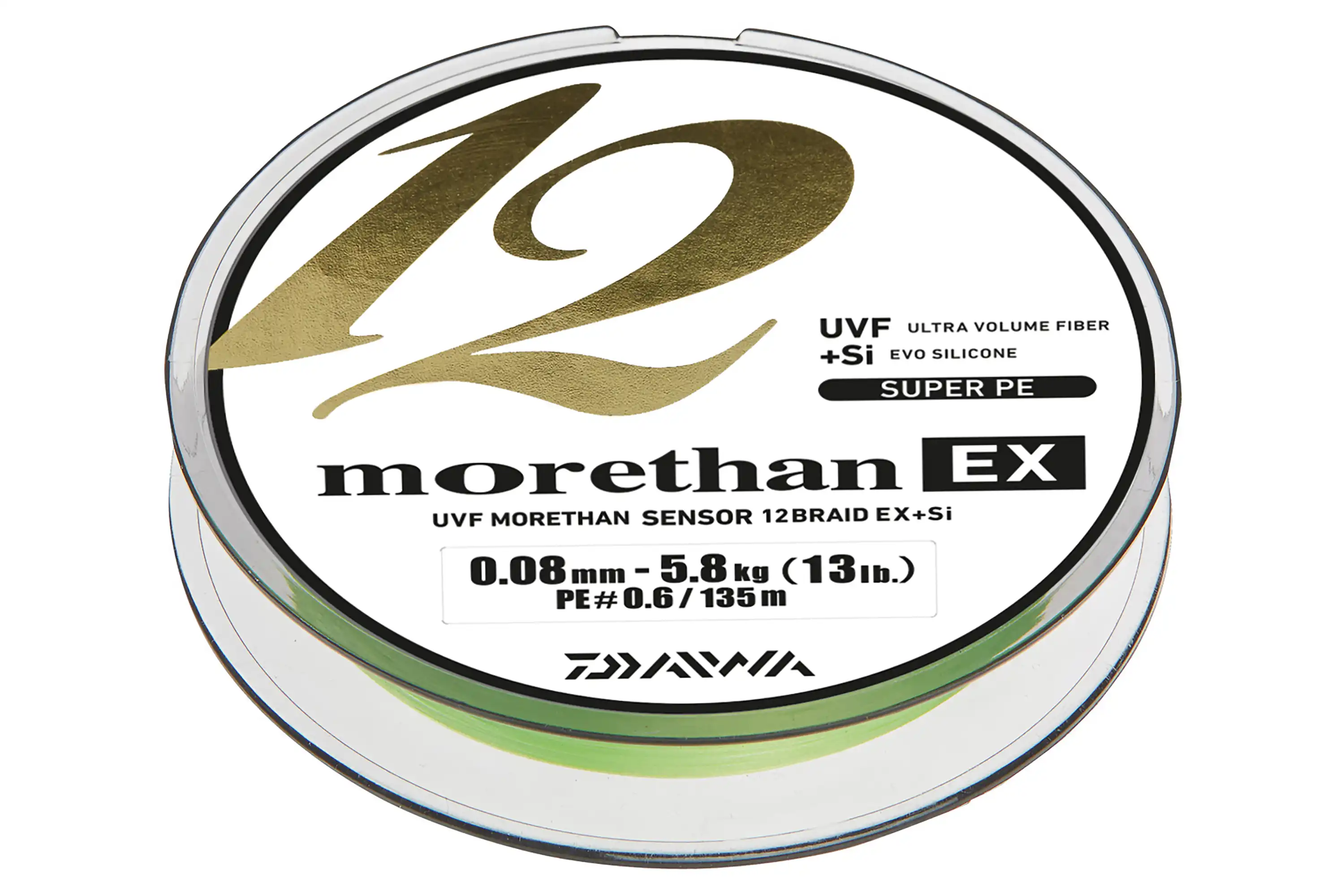 Daiwa Morethan 12Braid EX 135m Lime Green 0,16mm