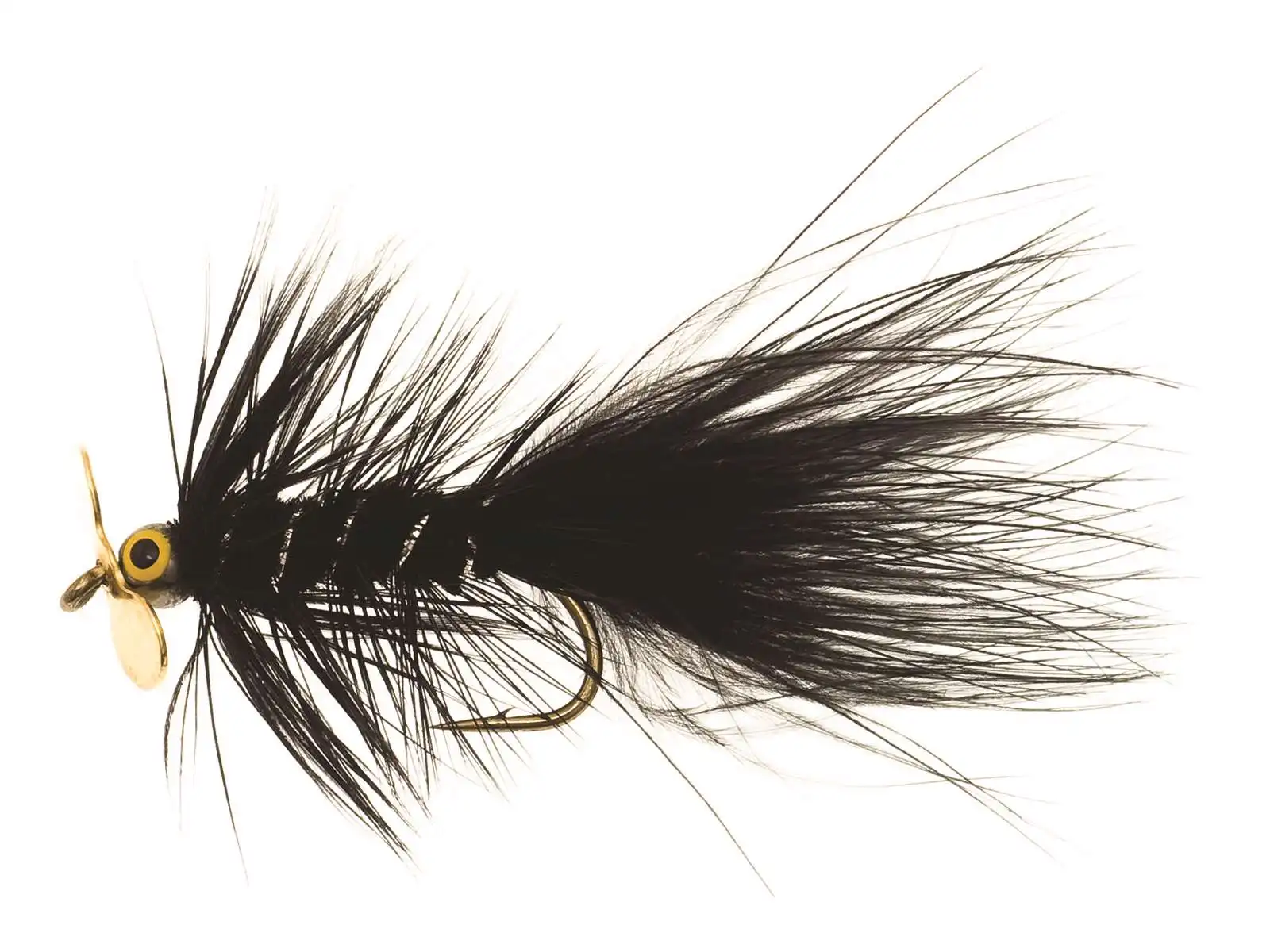 Unique Flies Dog Nobbler Propeller Black Kamasan B170 #4