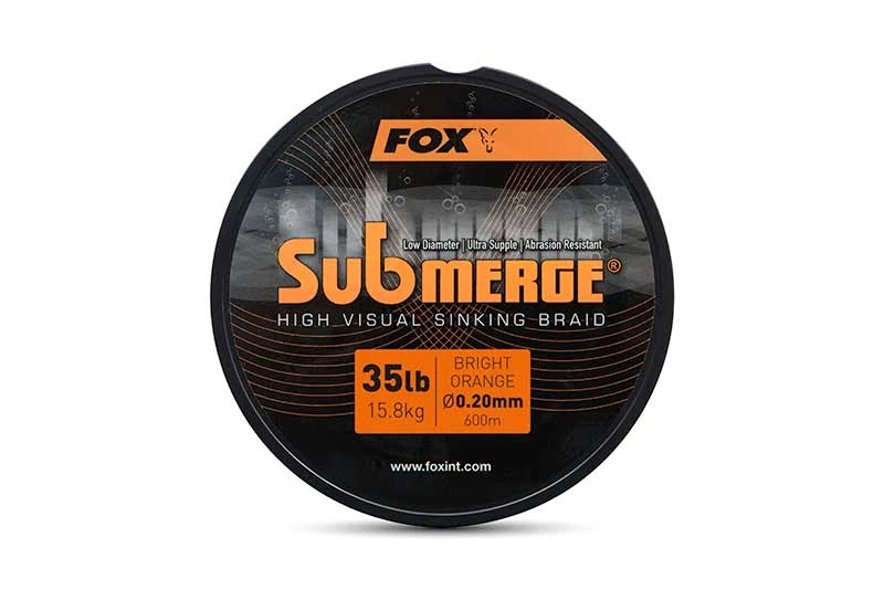 FOX Carp Submerge Orange Sinking Braid 600m Orange 0,20mm 15,8kg