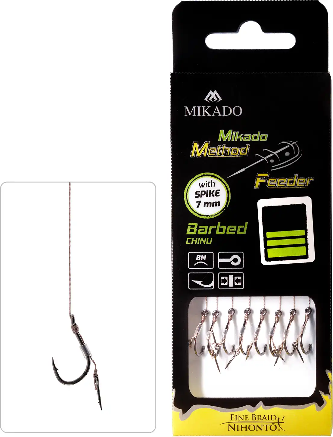 Mikado Method Feeder Rig Braid Spike Chinu #10 10cm 0,12mm