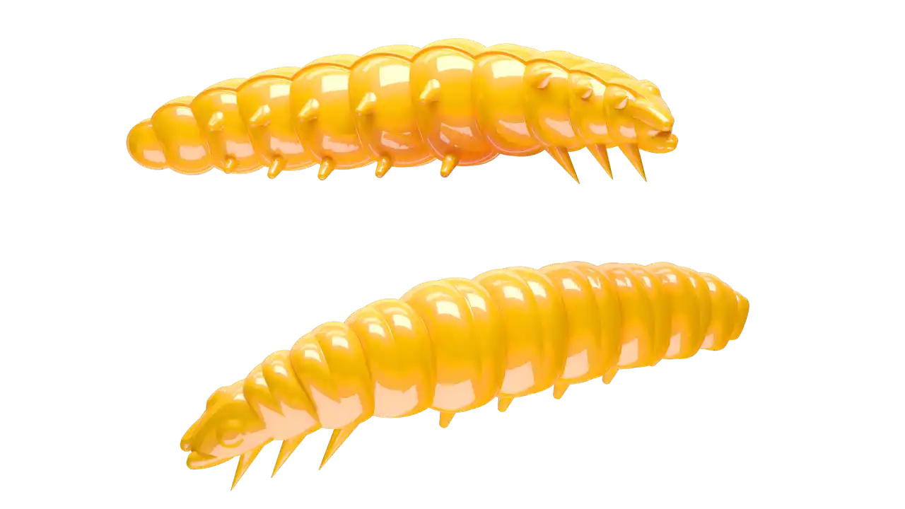 Libra Lures Larva 30 Cheese 3cm 008 - dark yellow