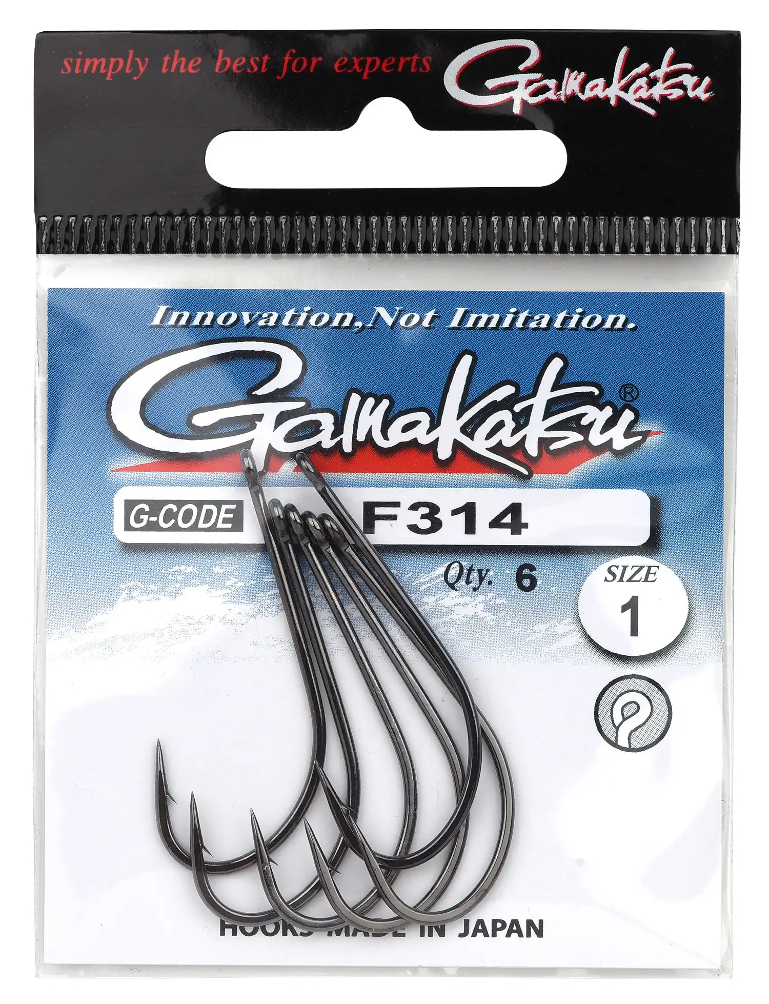 Gamakatsu F314 New Label Hooks NS Black #1