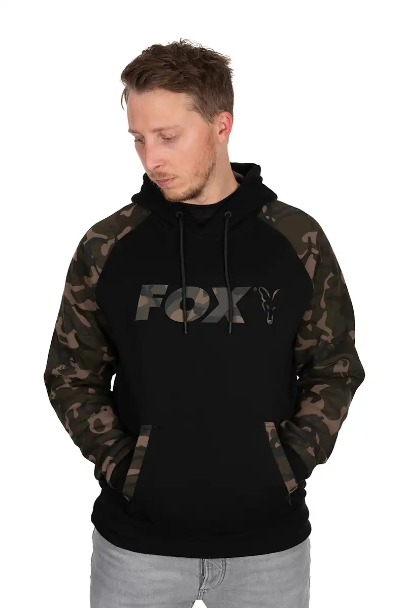 FOX Carp Raglan Hoody Black/Camo #S