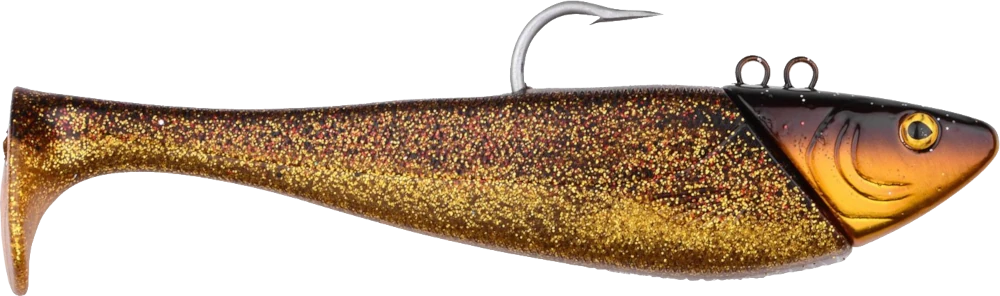 Spro SALTY Beast Mega Jig Shad inkl Ersatzkörper 24cm Golden Cod