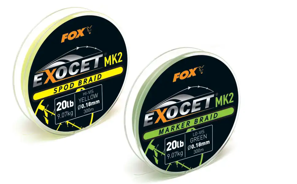 FOX Carp Exocet MK2 Spod & Marker Braid 300m Green 0,18mm 9,07kg