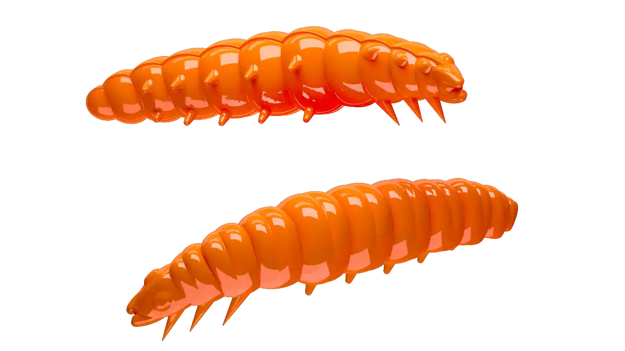 Libra Lures Larva 30 Cheese 3cm 011 - hot orange