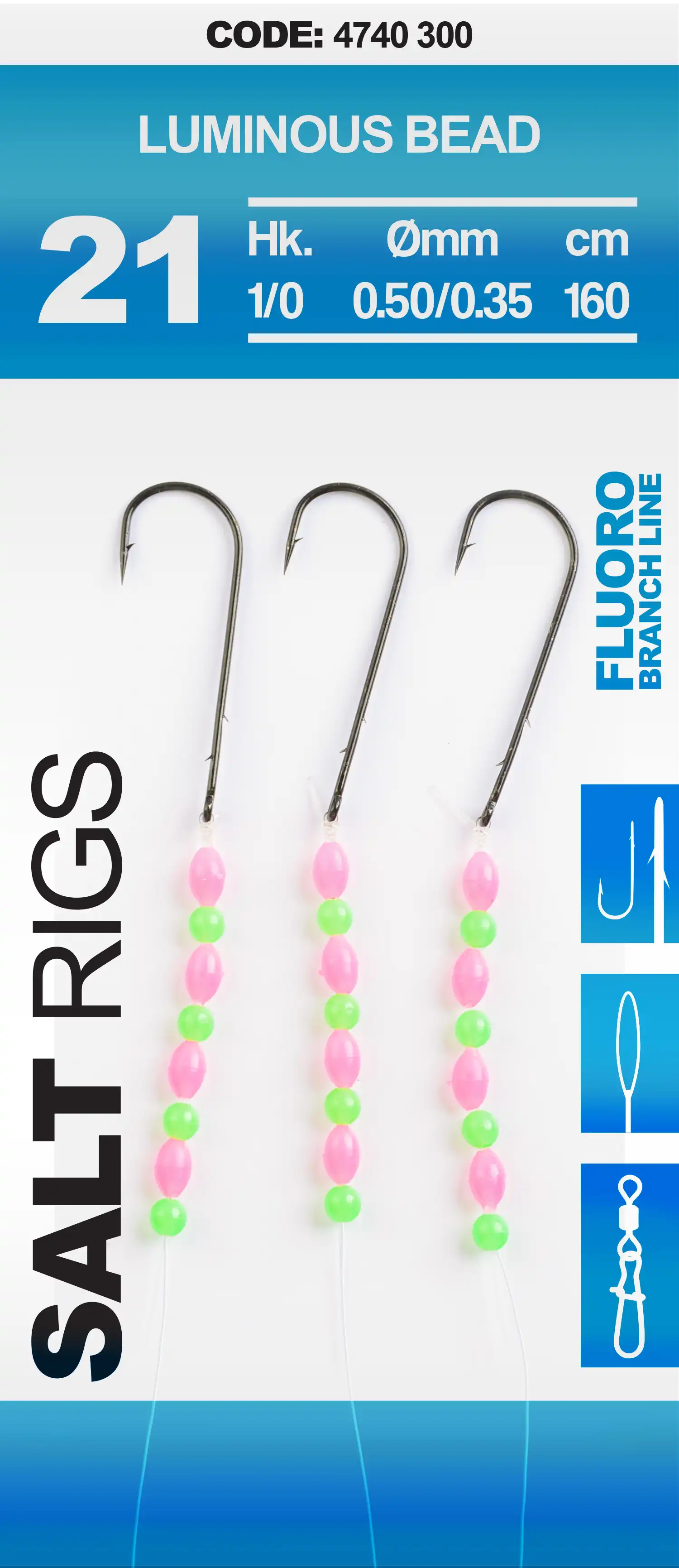 Spro 21 Salt Rig Luminous Bead #1