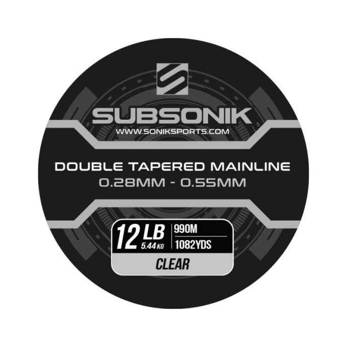 Sonik Subsonik Double Tapered Main Line 330m Clear 0,28-0,55mm