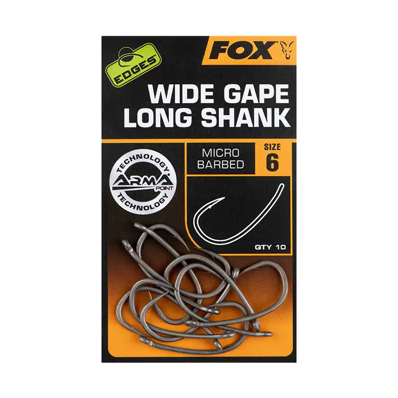 FOX Carp EDGES Wide Gape Long Shank #4