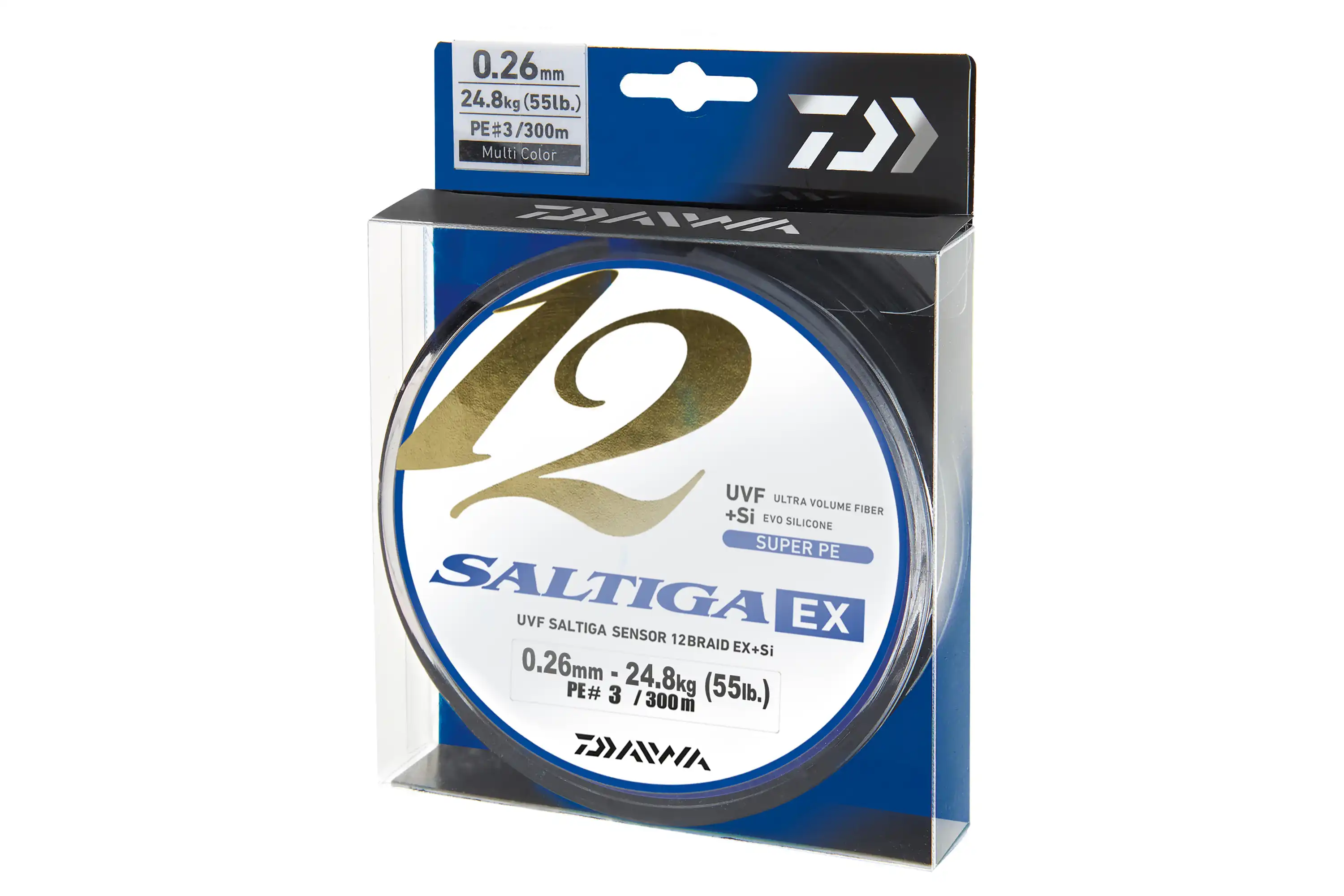 Daiwa Saltiga 12Braid EX 600m Multicolor 0,26mm