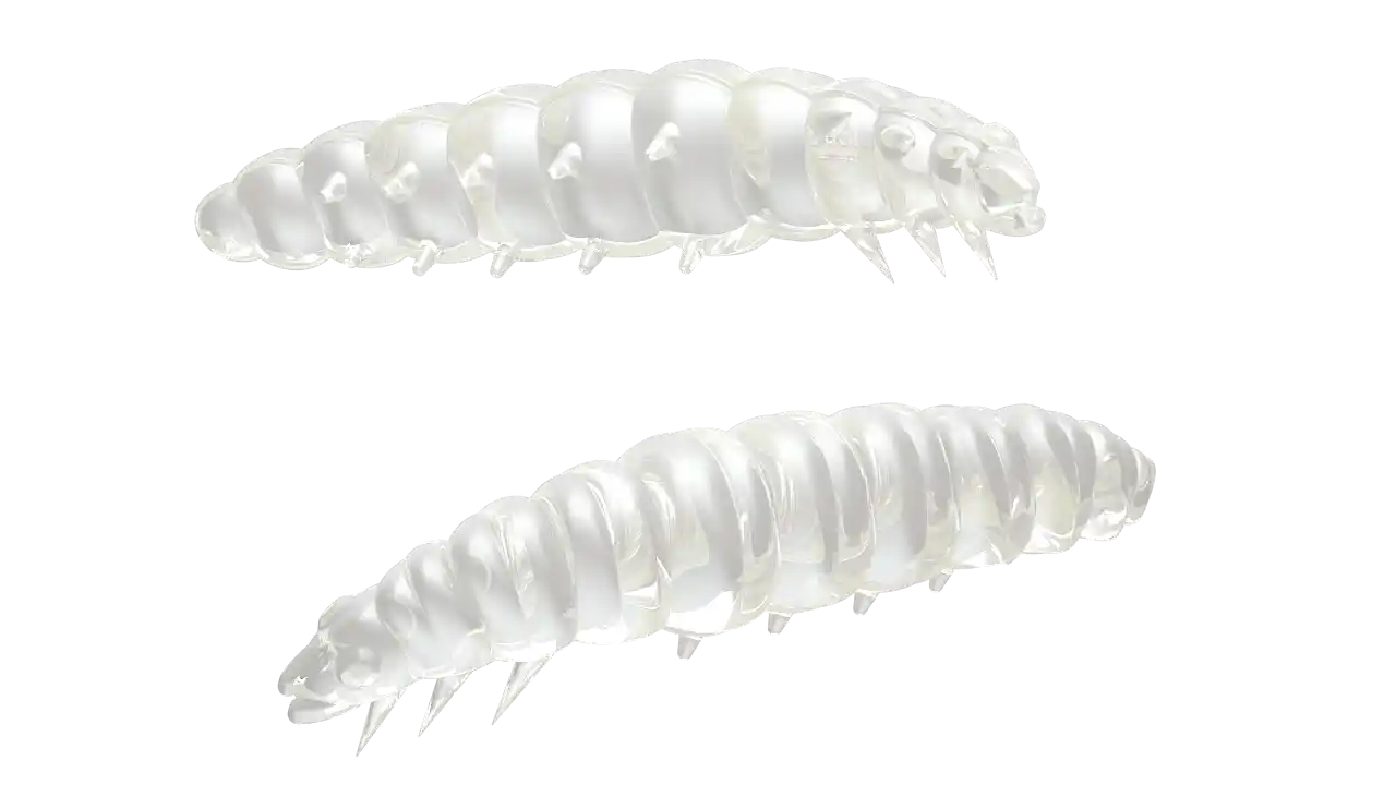 Libra Lures Larva 35 Knoblauch 3,5cm 004 - silver pearl