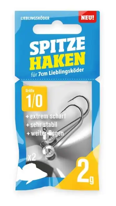 Lieblingsköder Jigköpfe Spitze Haken #1/0 2g