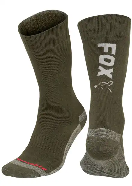 FOX Carp Thermolite Long Sock #44/47 Green/Silver