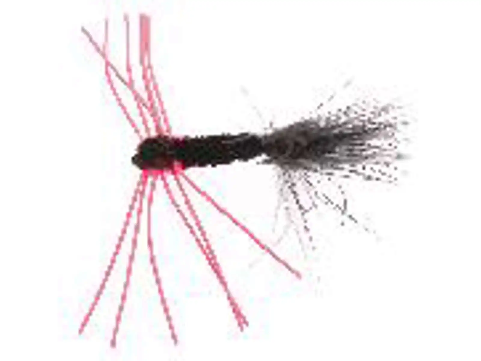 Unique Flies Montana Rubber Leg Black/Red Daiichi 2421 #6