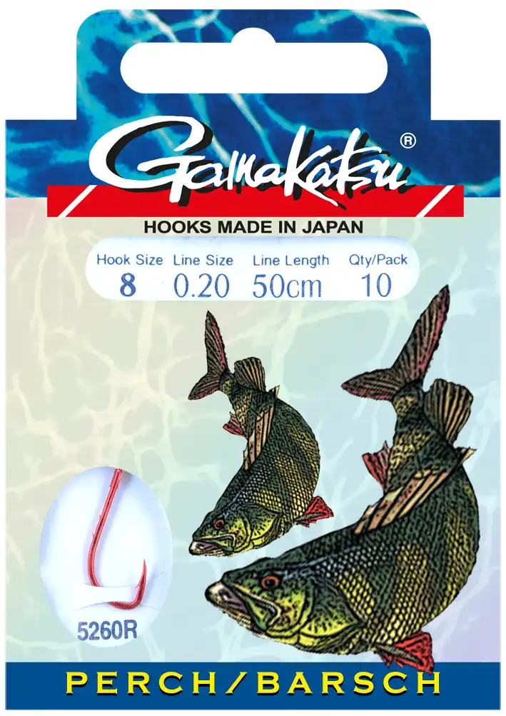 Gamakatsu Booklet Perch 5260R 50cm #6 0,22mm