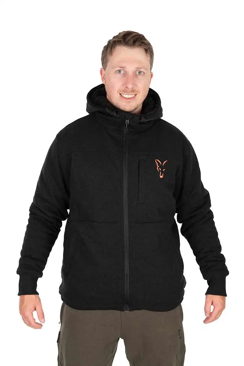 FOX Carp Collection Sherpa Jacket #S Black/Orange