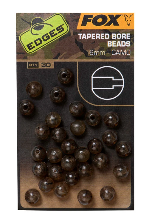 FOX Carp EDGES Camo Tapered Bore Bead 6mm