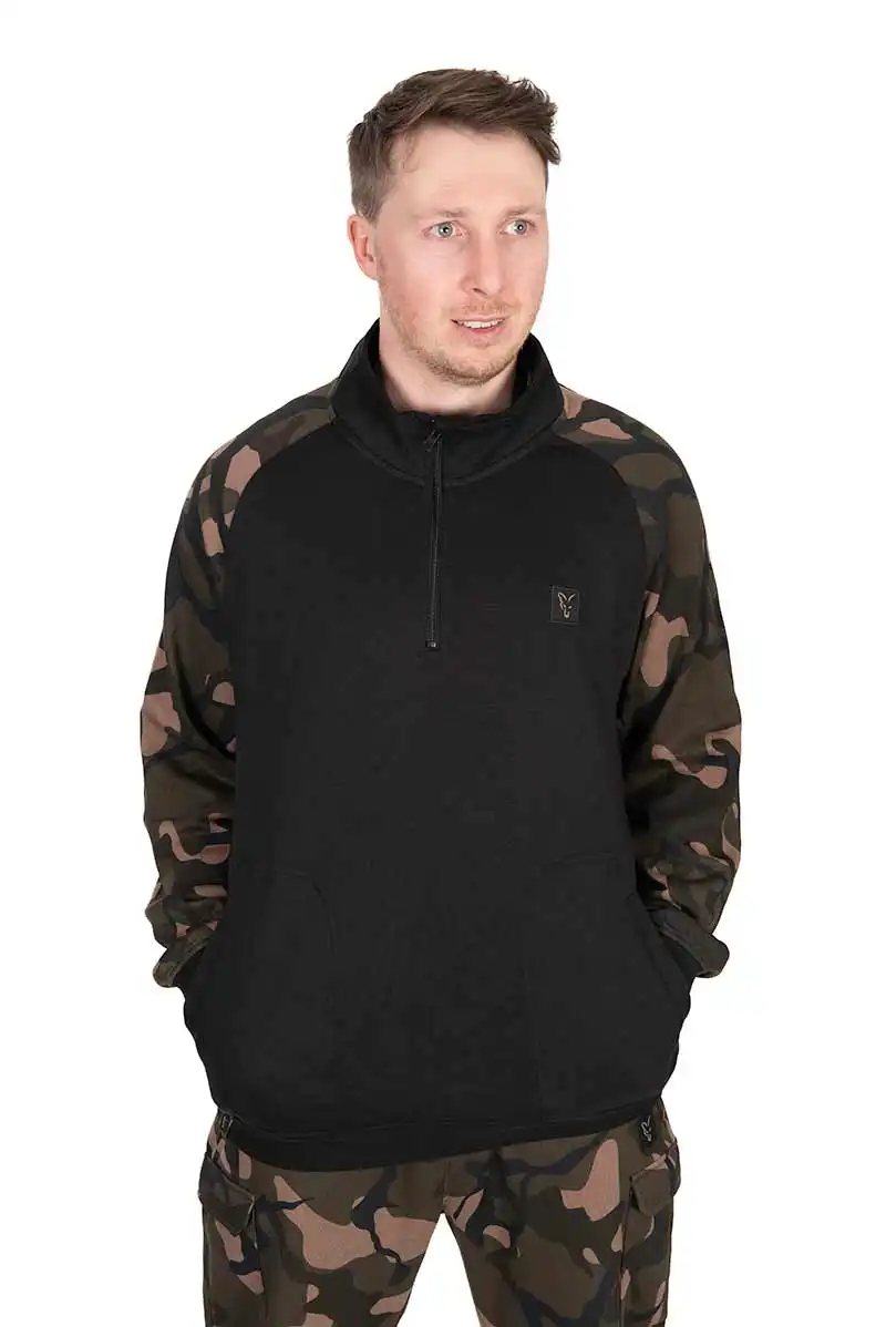 FOX Carp LW QTR Zip Black/Camo #XL