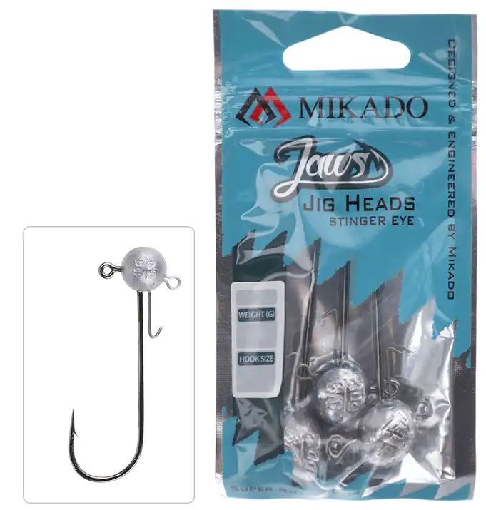 Mikado Jig Head Stinger Eye 10g #12/0 2pcs.